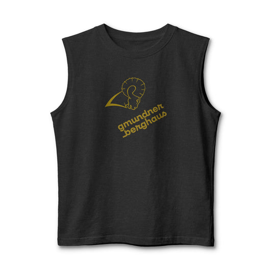 Rams Football Muscle Tank — Gold Logo Gym & Game Day Tank