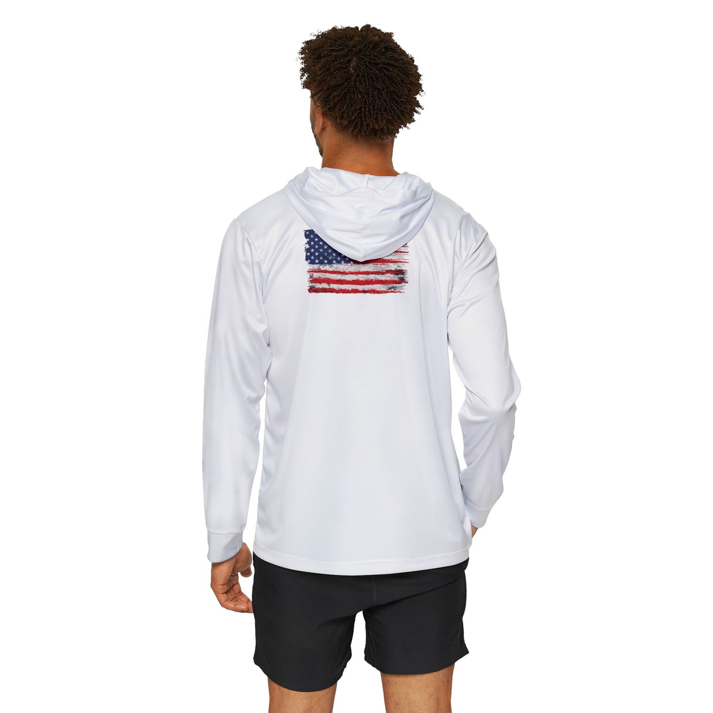 NBA Essentials Men's Warmup Hoodie — USA Flag Back Sports Pullover