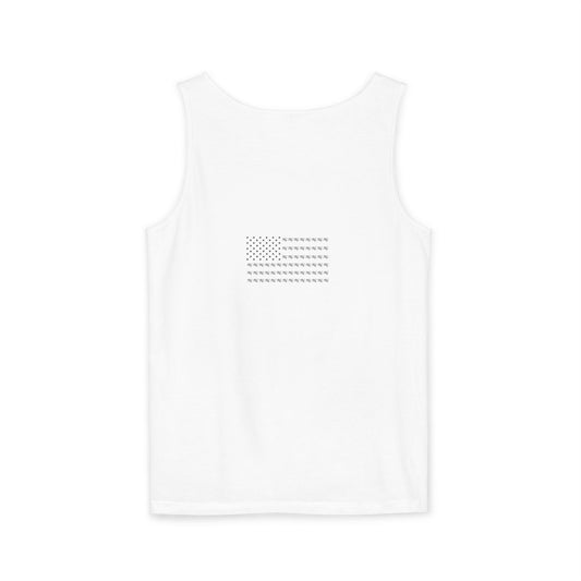 Sexy SBC Tank Top — Retro Script Graphic Patriotic Flag Vest