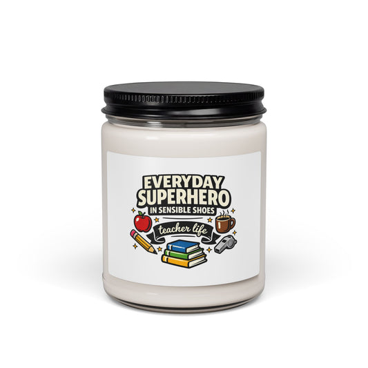 Everyday Superhero Teacher Life Candle | Teacher Appreciatio