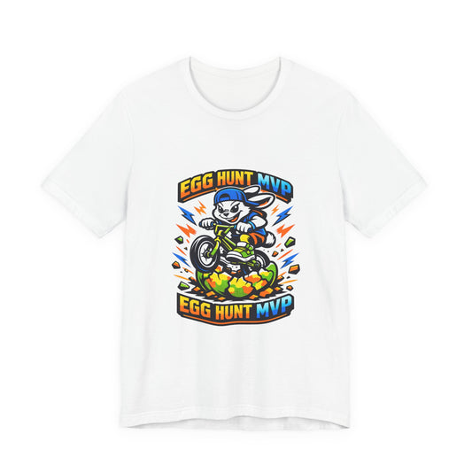 Egg Hunt MVP Tee | Boys Easter Graphic, Dino Egg Adventure