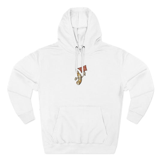 American Flag Fleece Hoodie — Distressed Stars & Stripes Pullover