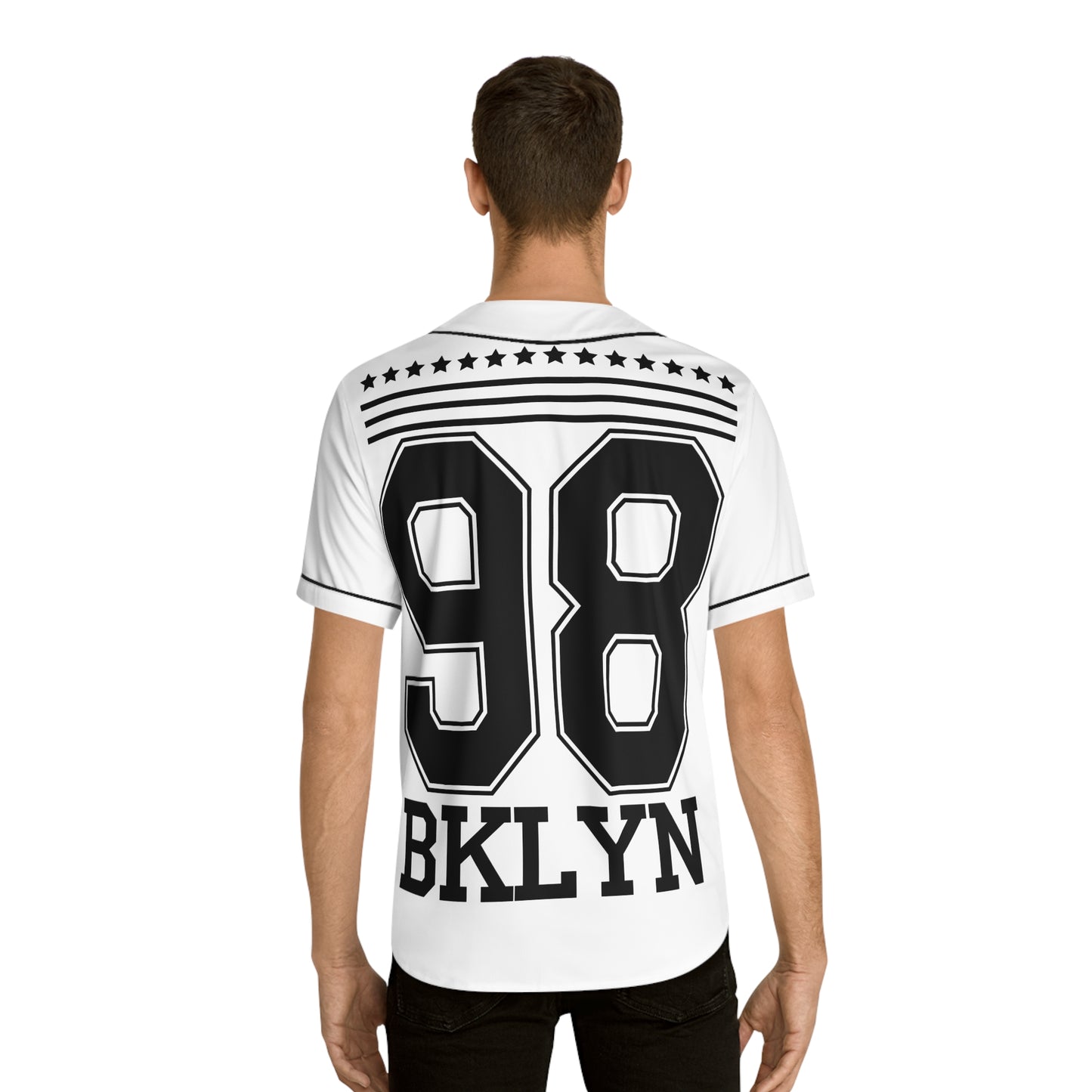 Brushstroke Infinity Baseball Jersey — Minimalist Zen Sports