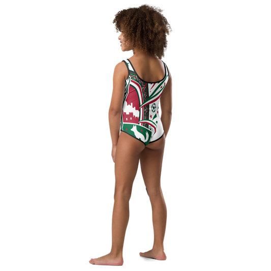 Algeria WM 2026 Kids Swimsuit | Girls Swimsuit
