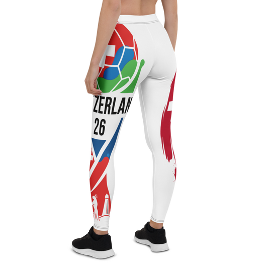 Schweiz WM 2026 Leggings | Premium All-Over Print Sport-Leggings