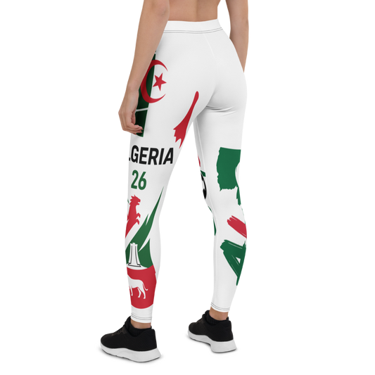 Algerien WM 2026 Leggings | Premium All-Over Print Sport-Leggings