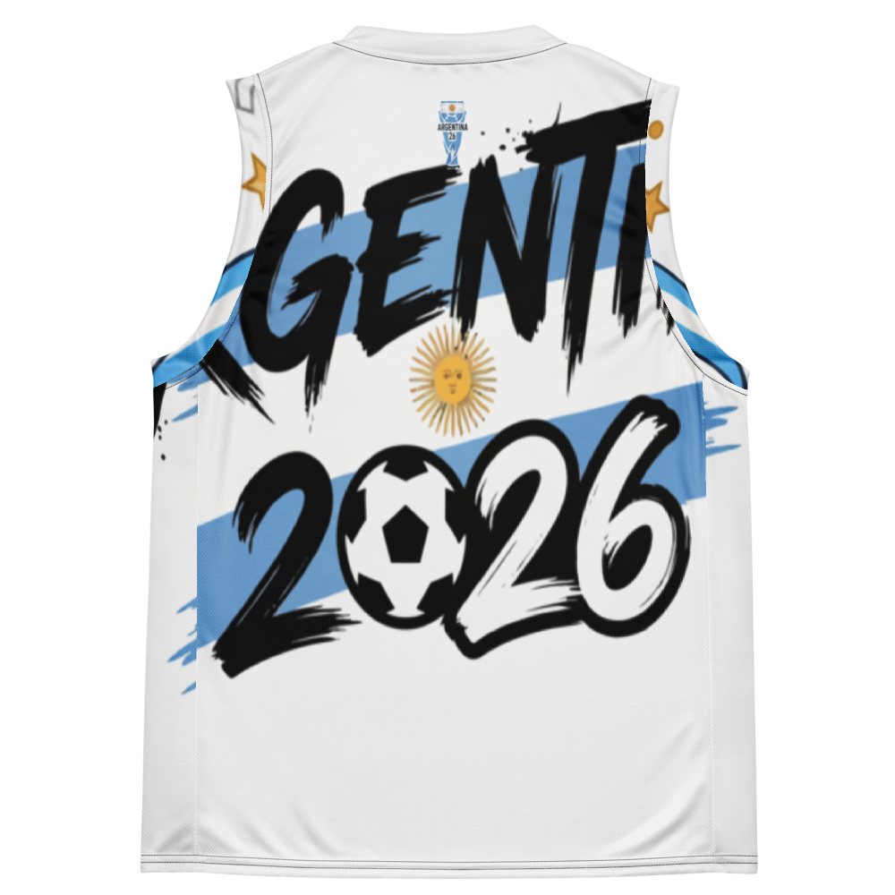 Argentina WM 2026 Basketball Jersey | Recycled Unisex