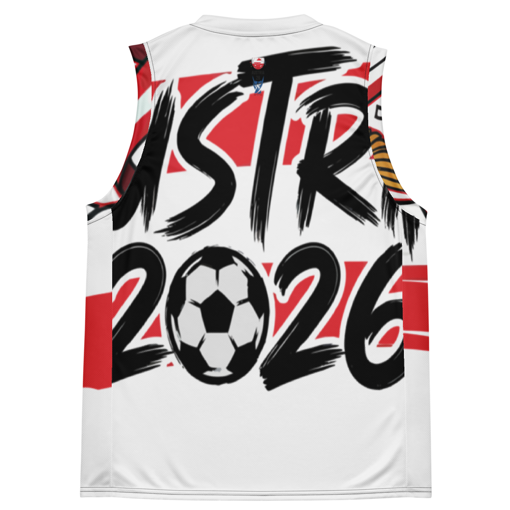 Austria WM 2026 Basketball-Trikot | Recycelt Unisex