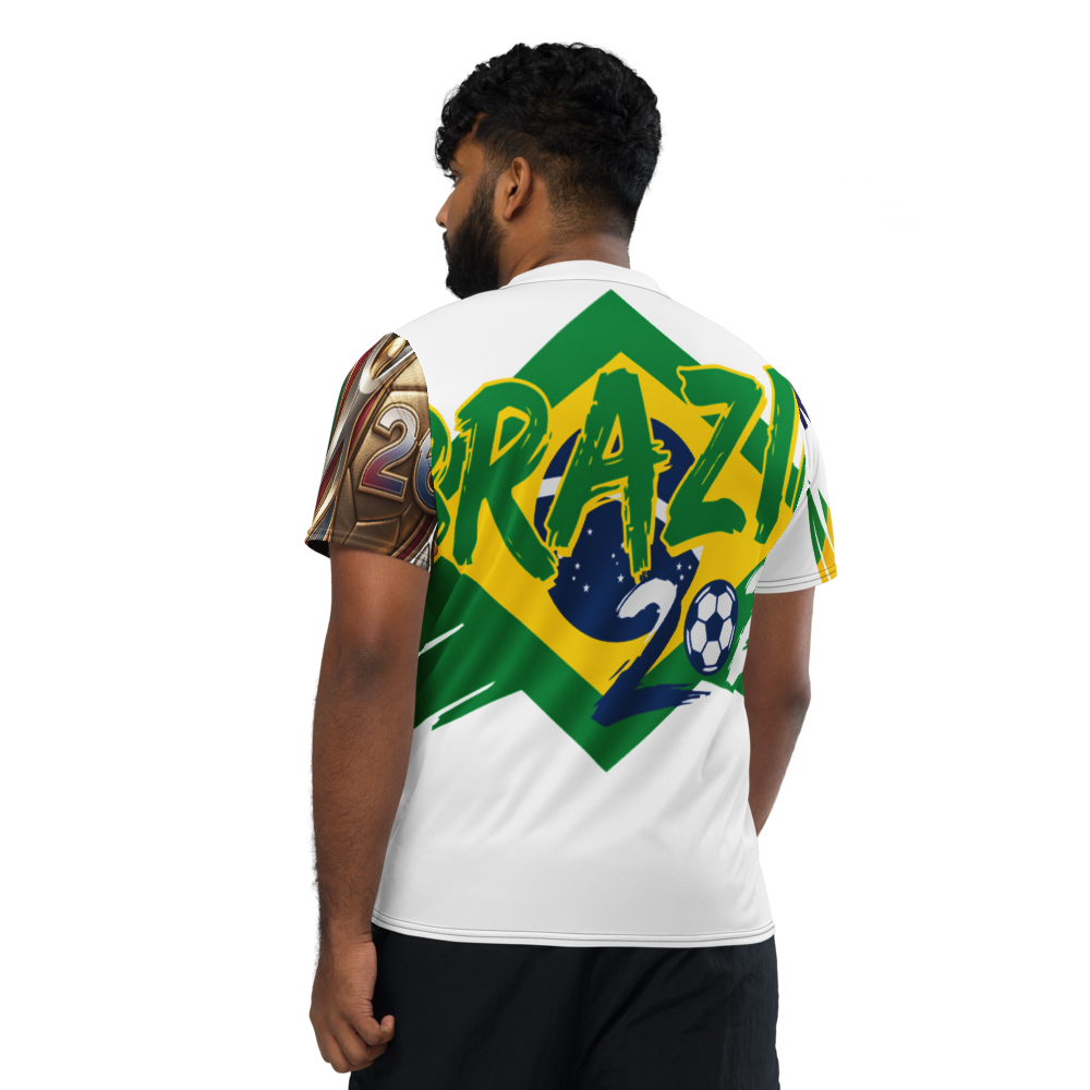 WM 2026 Brazil V-Neck Trikot | Recycelt & Atmungsaktiv