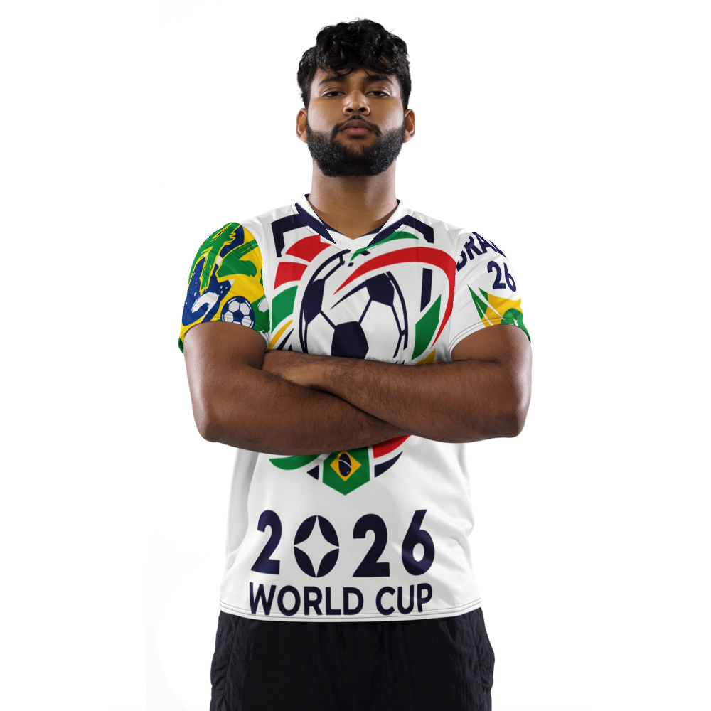 Brazil WM 2026 Jersey – Recycled Unisex Sports Jersey