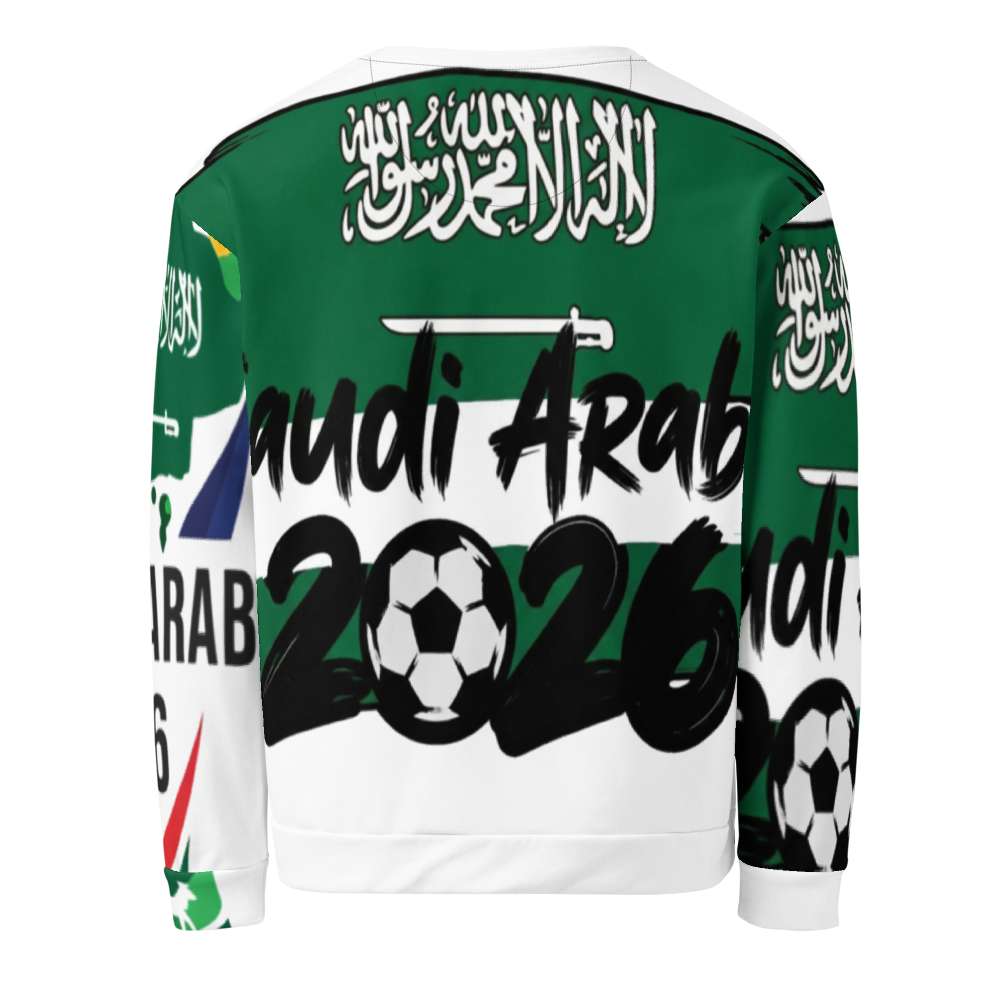 Saudi Arabia WM 2026 All-Over Print Sweatshirt