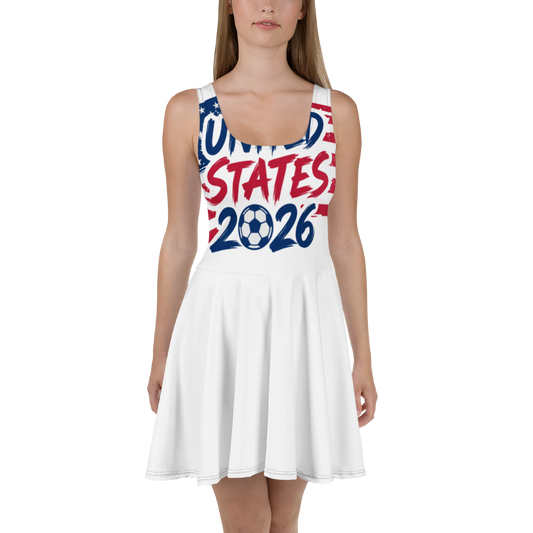 USA WM 2026 Skater Dress | Football Fan Dress
