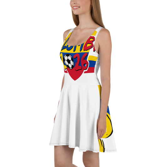 Colombia WM 2026 Skater Dress | Football Fan Dress
