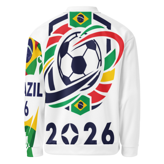 Brazil WM 2026 Bomber Jacket Premium | Unisex Fleece