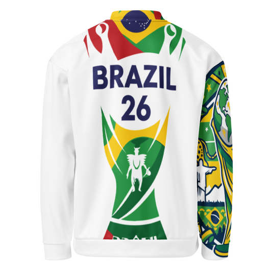Brazil WM 2026 Bomber Jacket | Unisex Fleece Jacket