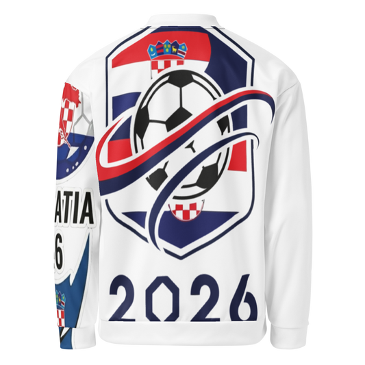 Croatia WM 2026 Bomber Jacket Premium | Unisex Fleece