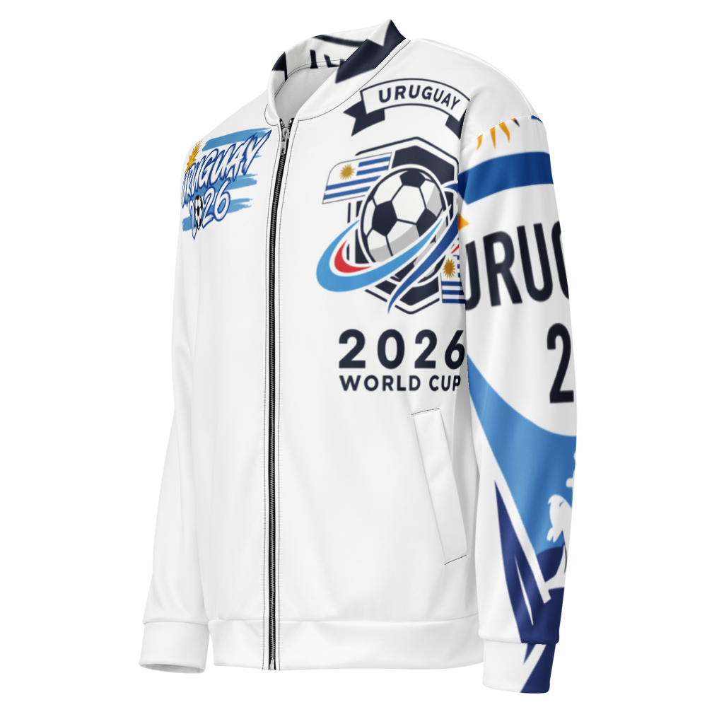 Uruguay WM 2026 Bomber Jacket Premium | Unisex Fleece