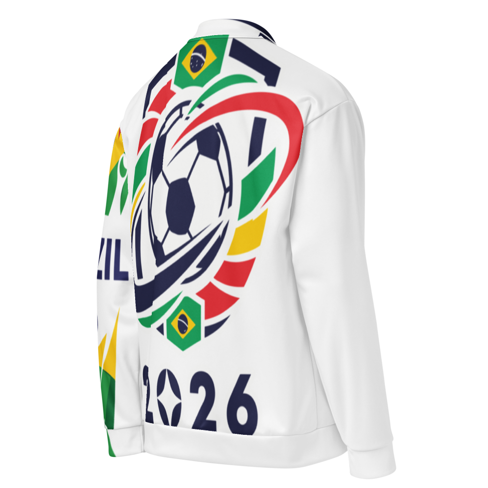 Brazil WM 2026 Bomber Jacket Premium | Unisex Fleece