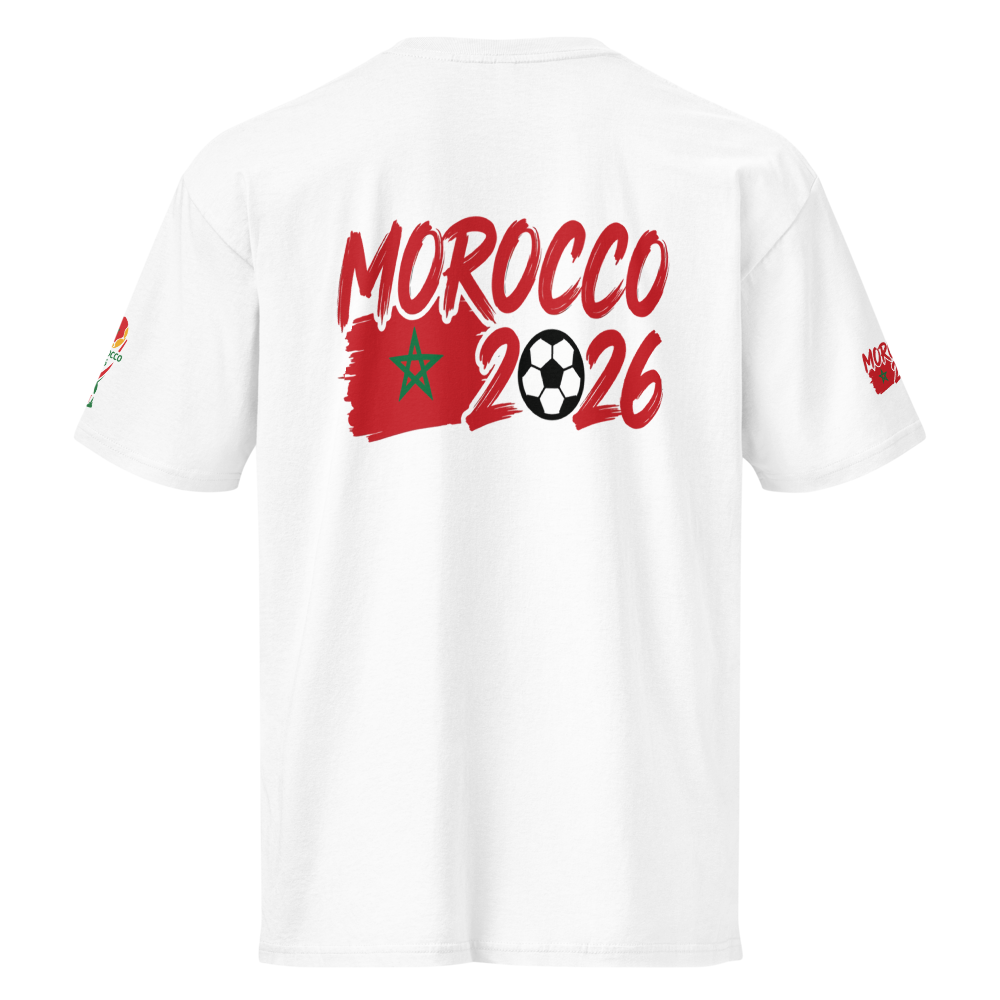 Marokko WM 2026 Premium T-Shirt Herren | Baumwolle