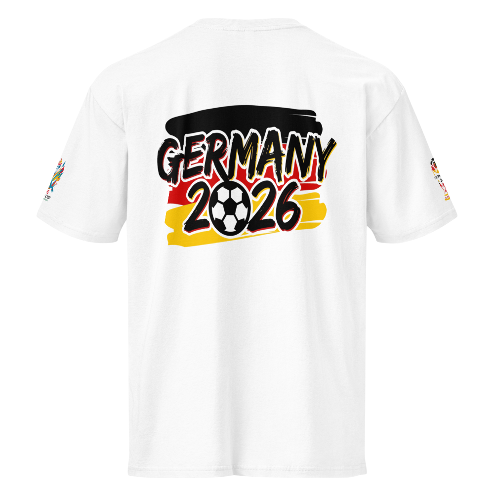 Deutschland WM 2026 Premium T-Shirt Herren | 100% Baumwolle | Cotton Heritage