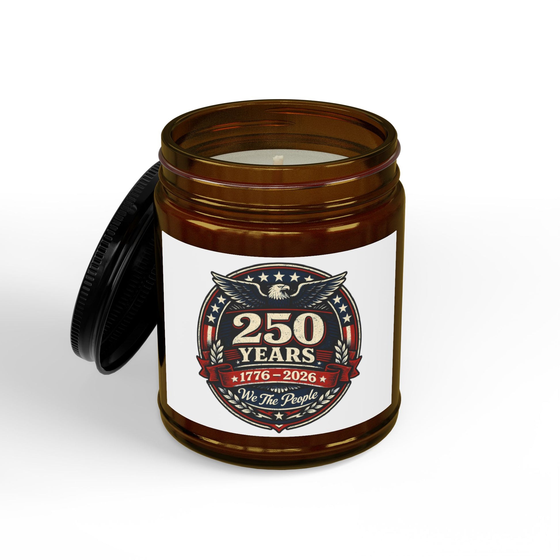 250 Years Commemorative Scented Soy Candle — Small Amber Jar