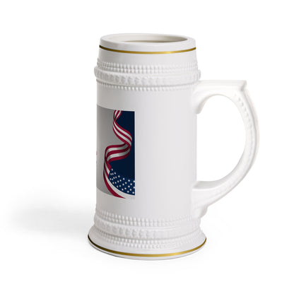 Independence Day Beer Stein Mug — American Flag 4th of July 