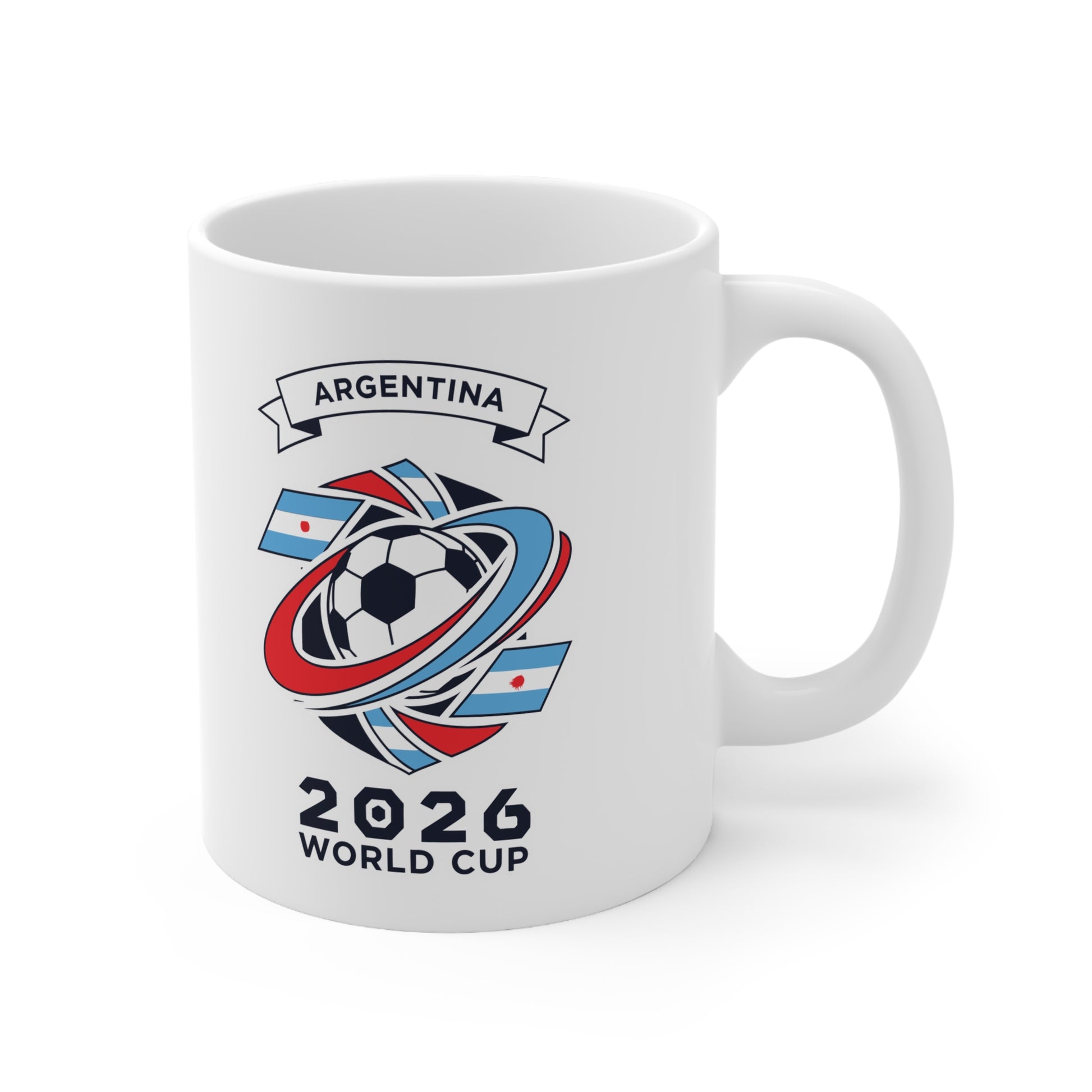 Argentina 26 World Cup Trophy Coffee Mug — Ceramic 11oz & 15