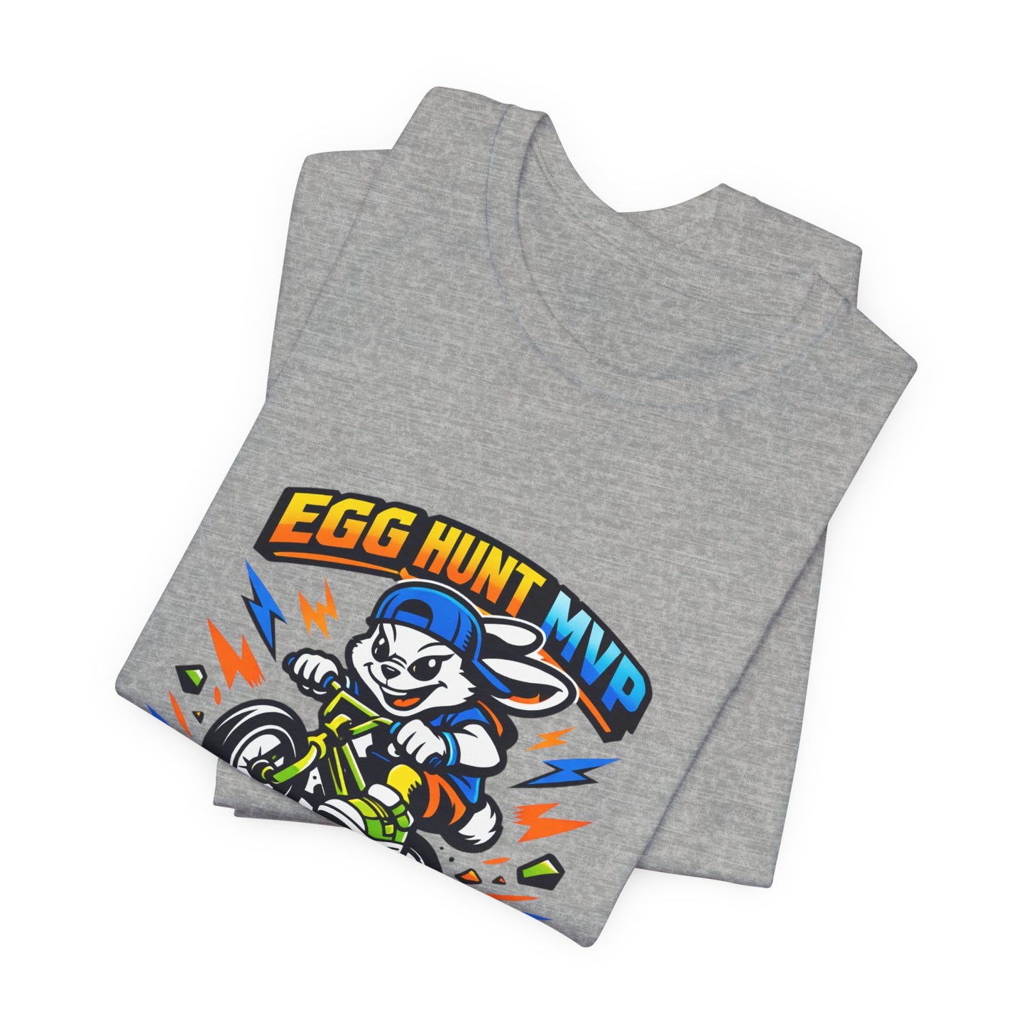Egg Hunt MVP Tee | Boys Easter Graphic, Dino Egg Adventure