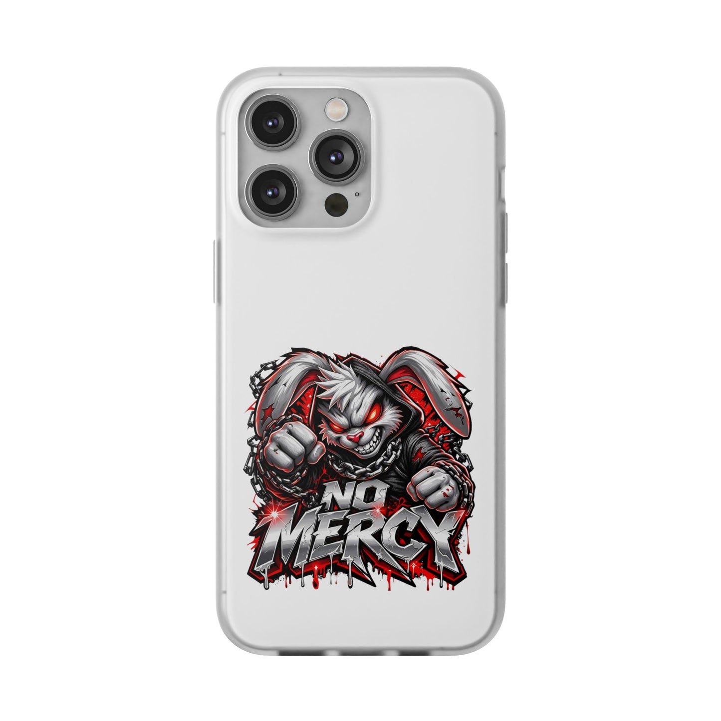 No Mercy Bunny Phone Case - Aggressive Gamer Graphic iPhone 