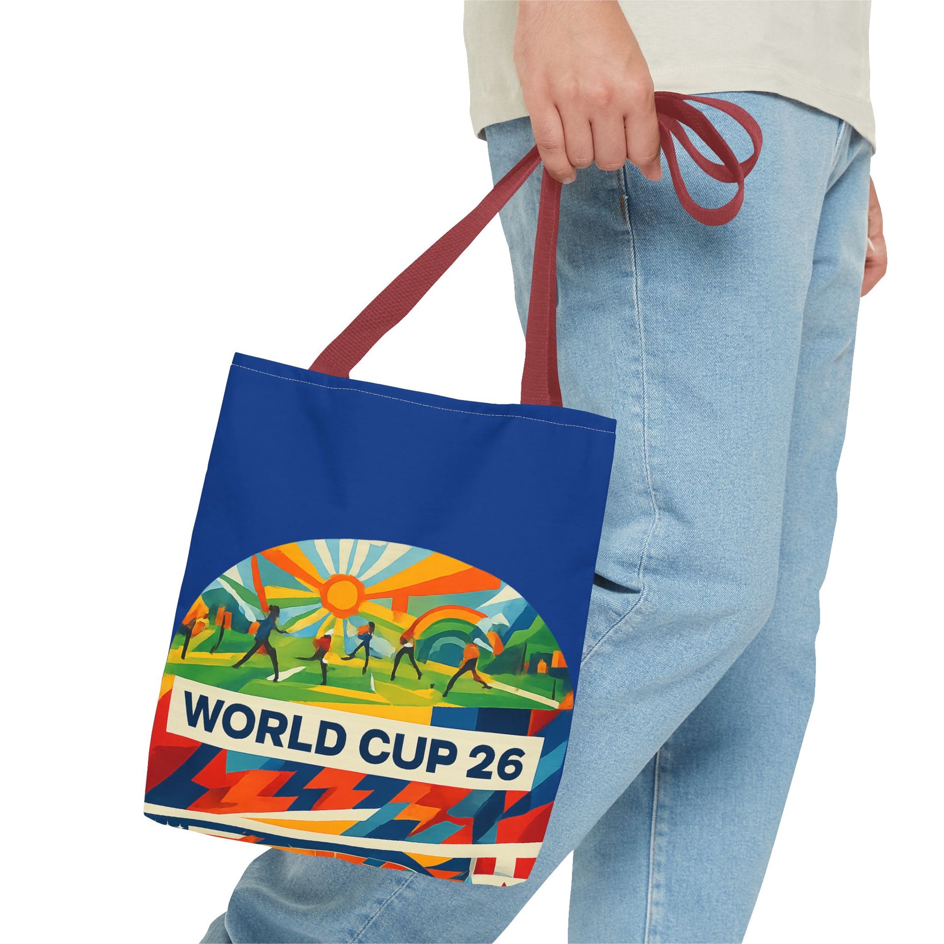 World Cup 26 Tote Bag — Colorful Soccer Fan Shoulder Tote