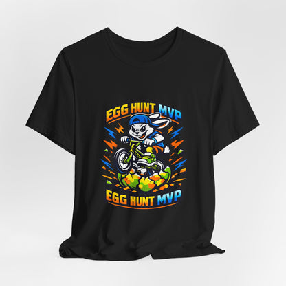 Egg Hunt MVP Tee | Boys Easter Graphic, Dino Egg Adventure
