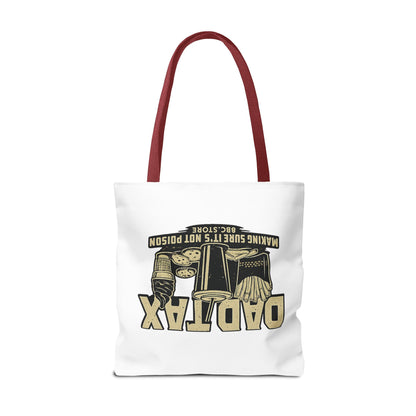 Gen X Tote Bag — “Raised on Hose Water and Neglect” Vintage Patriotic Reusable Shopper 