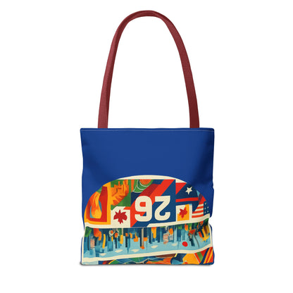 World Cup 26 Tote Bag — Colorful Soccer Fan Shoulder Tote