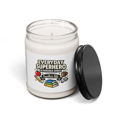 Everyday Superhero Teacher Life Candle | Teacher Appreciatio