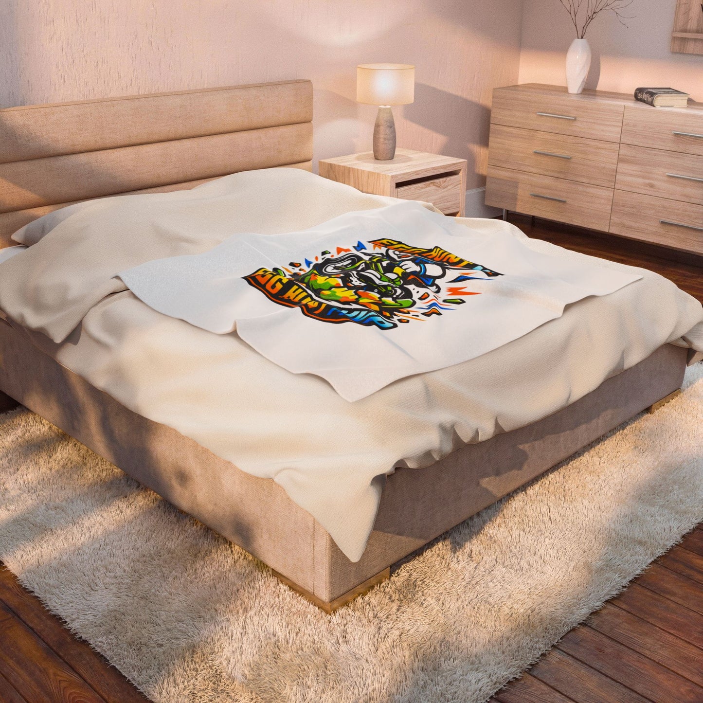 Egg Hunt MVP Velveteen Plush Blanket | Boys Easter, Dinosaur