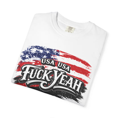 Patriotic "Fuck Yeah" USA Flag T-Shirt