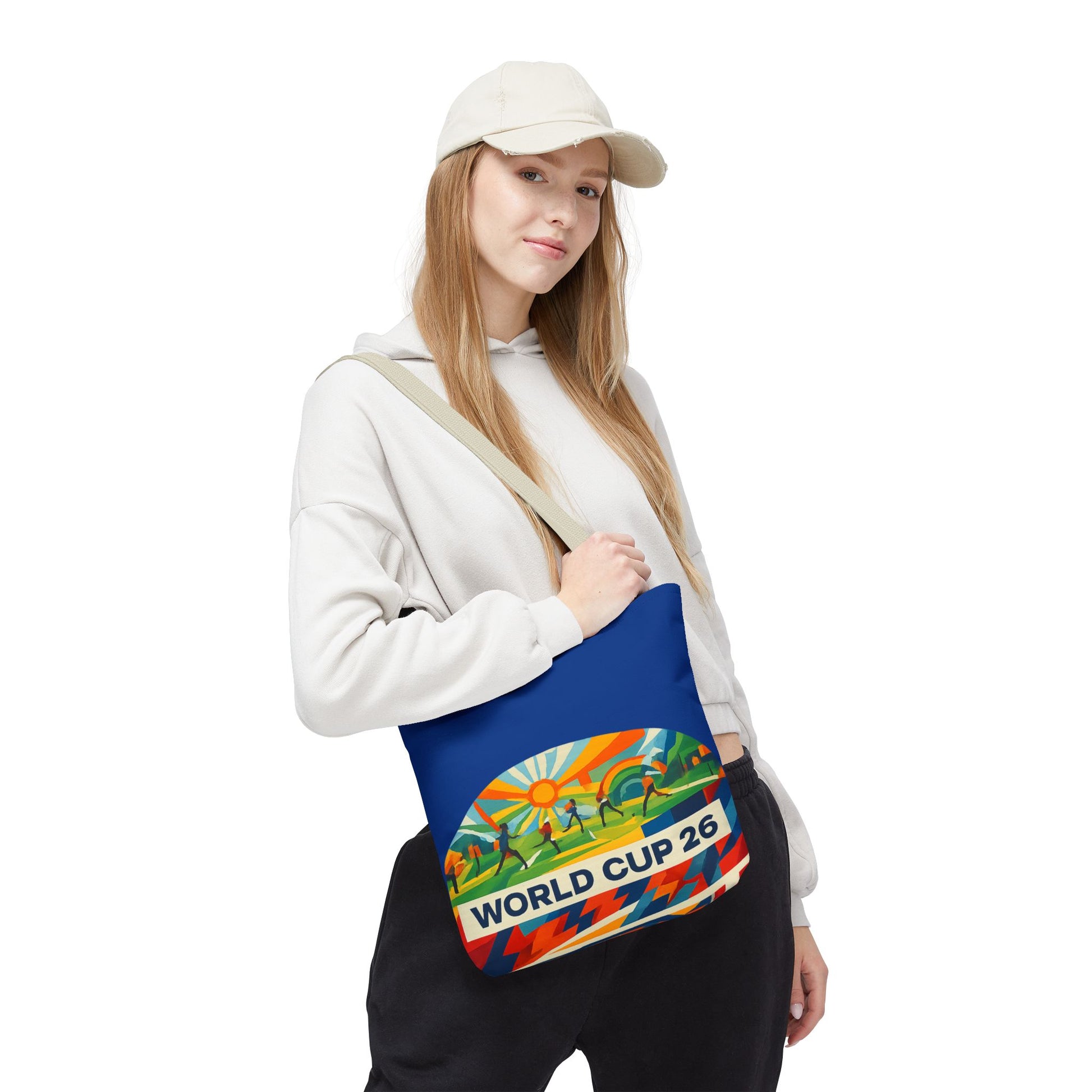 World Cup 26 Tote Bag — Colorful Soccer Fan Shoulder Tote