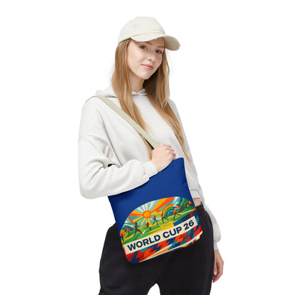 World Cup 26 Tote Bag — Colorful Soccer Fan Shoulder Tote