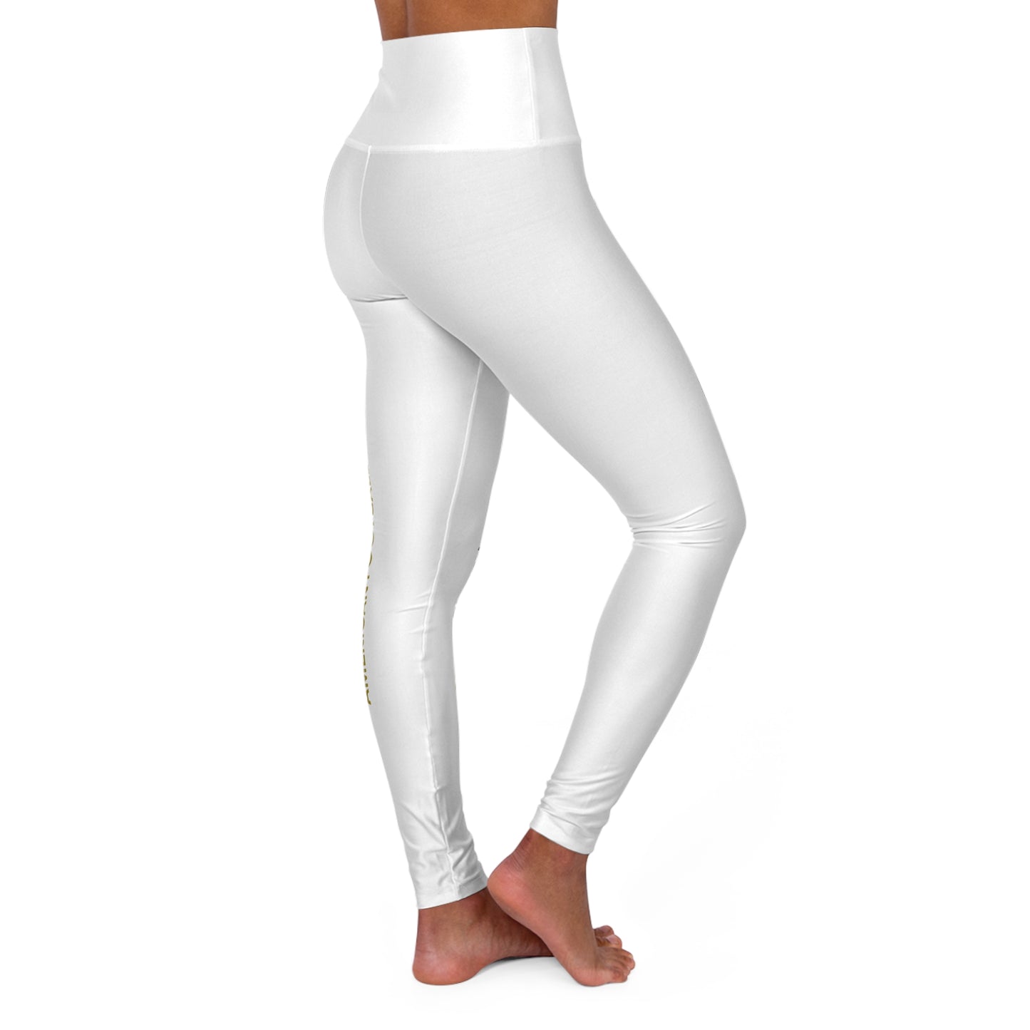 Yoga Leggings — High Waist AOP with Side Graphic