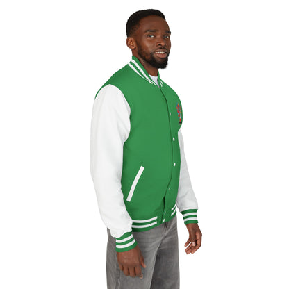 World Cup 2026 Letterman Jacket - Green/White Soccer Varsity