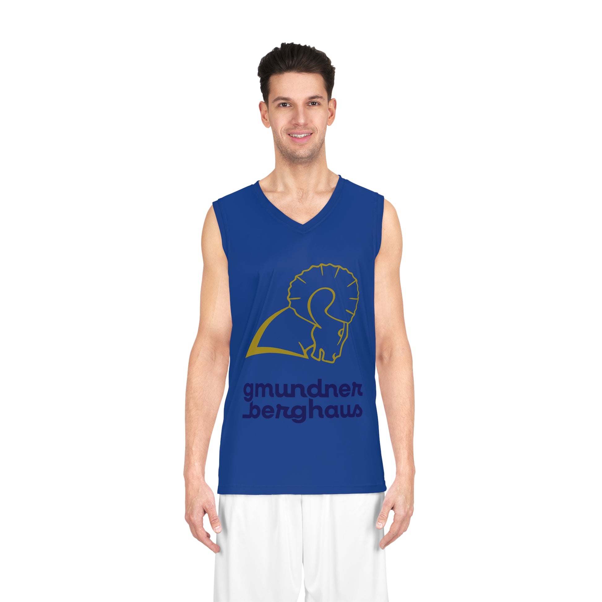 Gmundner Rams Basketball Jersey | Blau All-Over Print Trikot