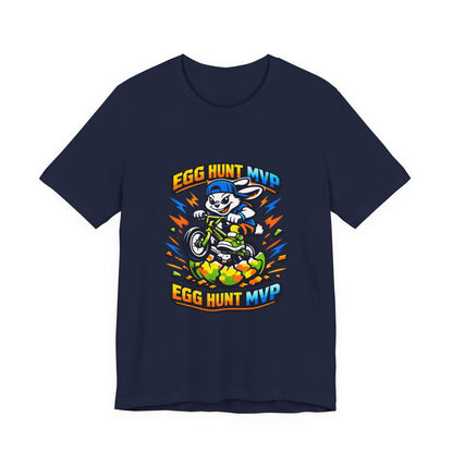 Egg Hunt MVP Tee | Boys Easter Graphic, Dino Egg Adventure
