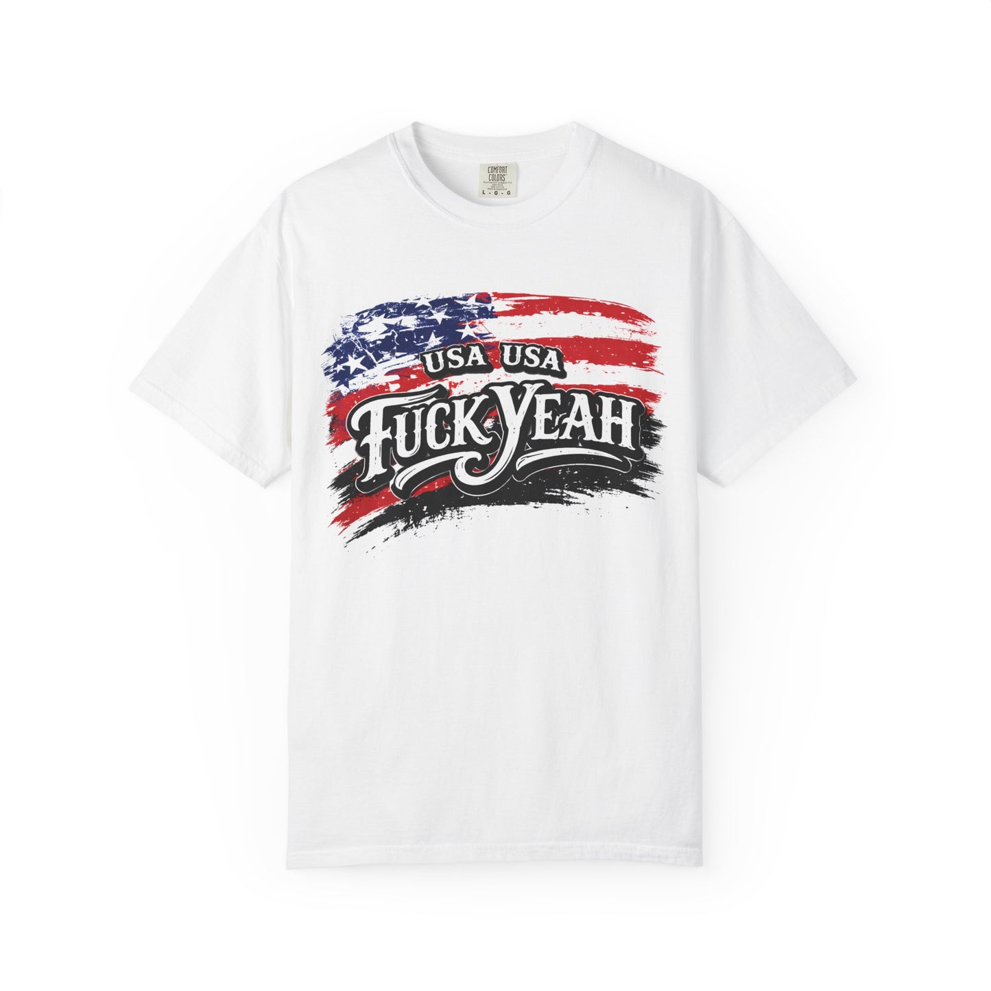 Patriotic "Fuck Yeah" USA Flag T-Shirt
