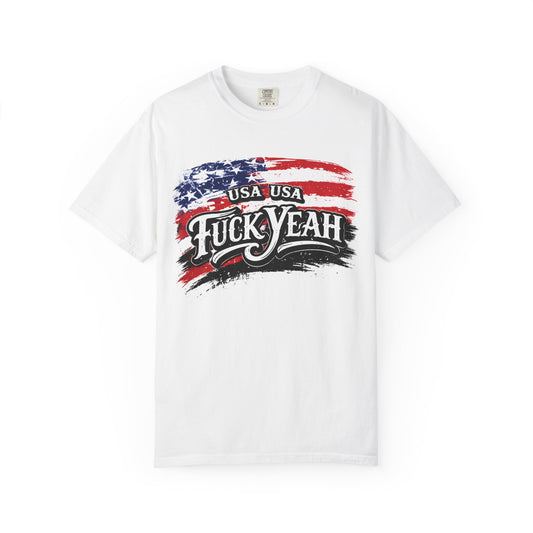 Patriotic "Fuck Yeah" USA Flag T-Shirt