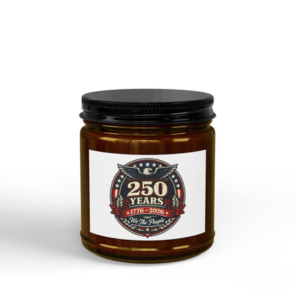 250 Years Commemorative Scented Soy Candle — Small Amber Jar