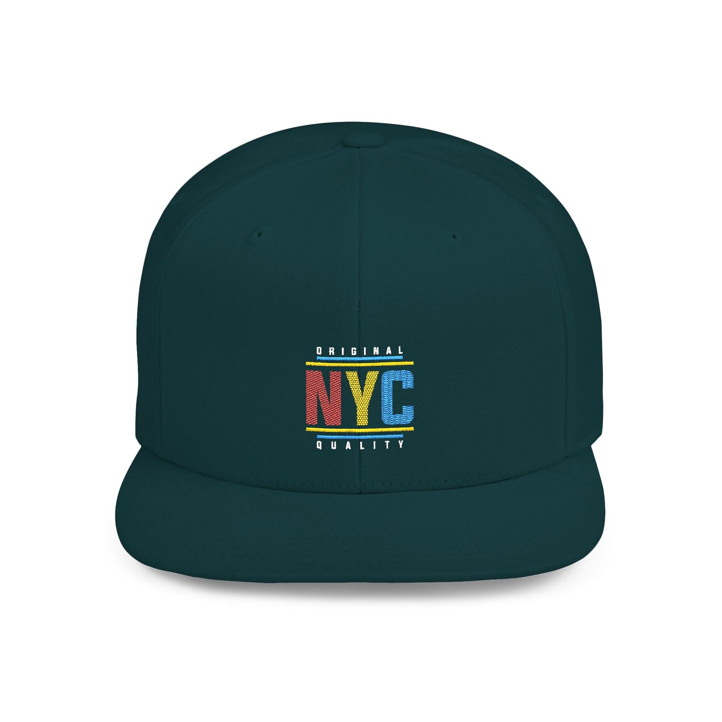 Brooklyn Retro Wave Flat Bill Snapback Hat