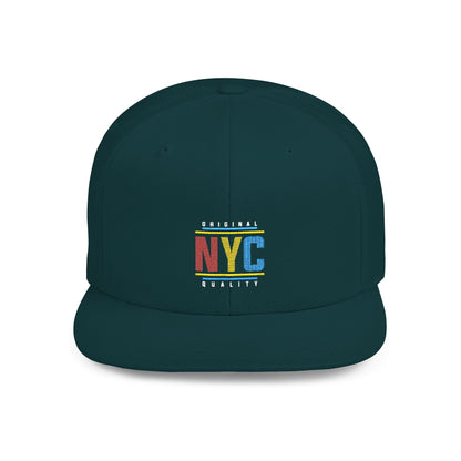 Brooklyn Retro Wave Flat Bill Snapback Hat
