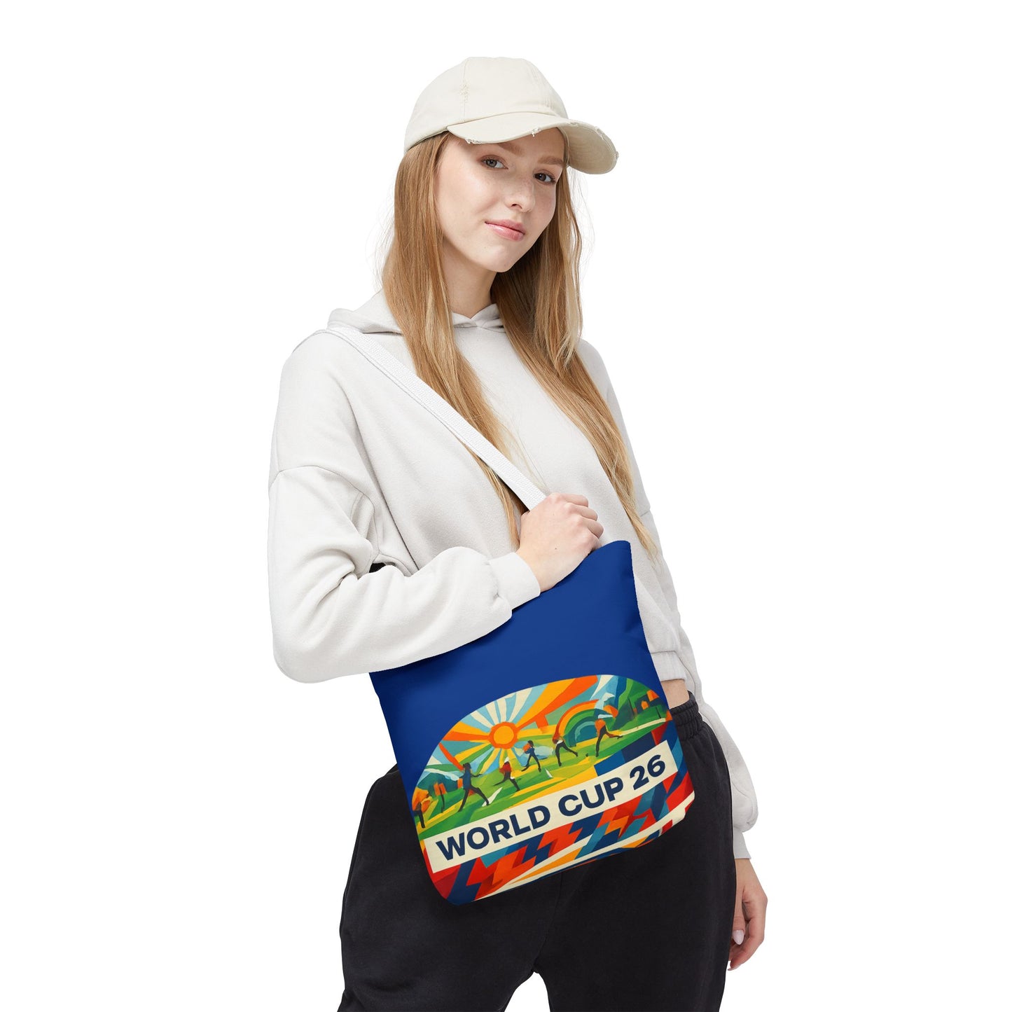 World Cup 26 Tote Bag — Colorful Soccer Fan Shoulder Tote