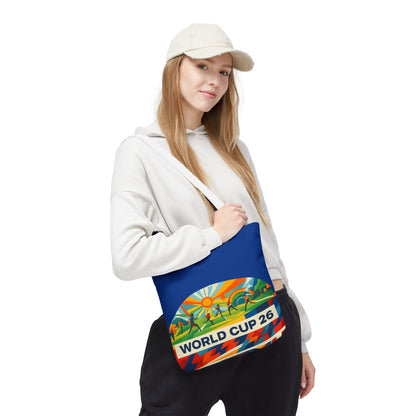 World Cup 26 Tote Bag — Colorful Soccer Fan Shoulder Tote