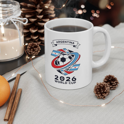Argentina 26 World Cup Trophy Coffee Mug — Ceramic 11oz & 15